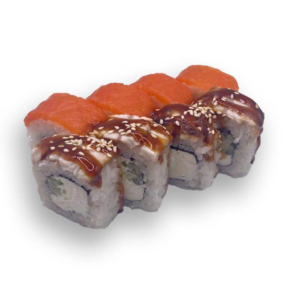 Фото Дуэт лосось угорь