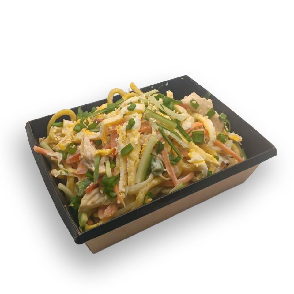 Фото Удон с курицей соус терияки